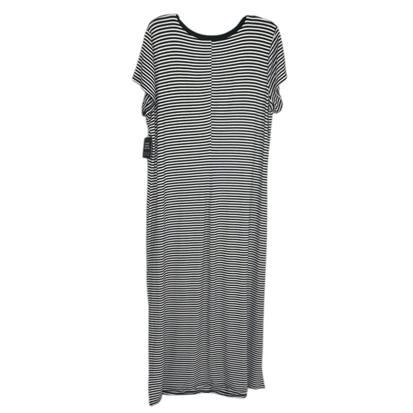 Express Black and White Striped Maxi Dress Beach Summer Casual NWT XL - Picture 2 of 5